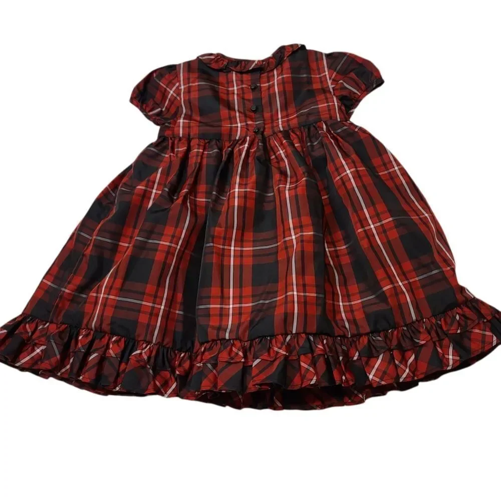 Ralph Lauren plaid holiday dress, sz 24 months